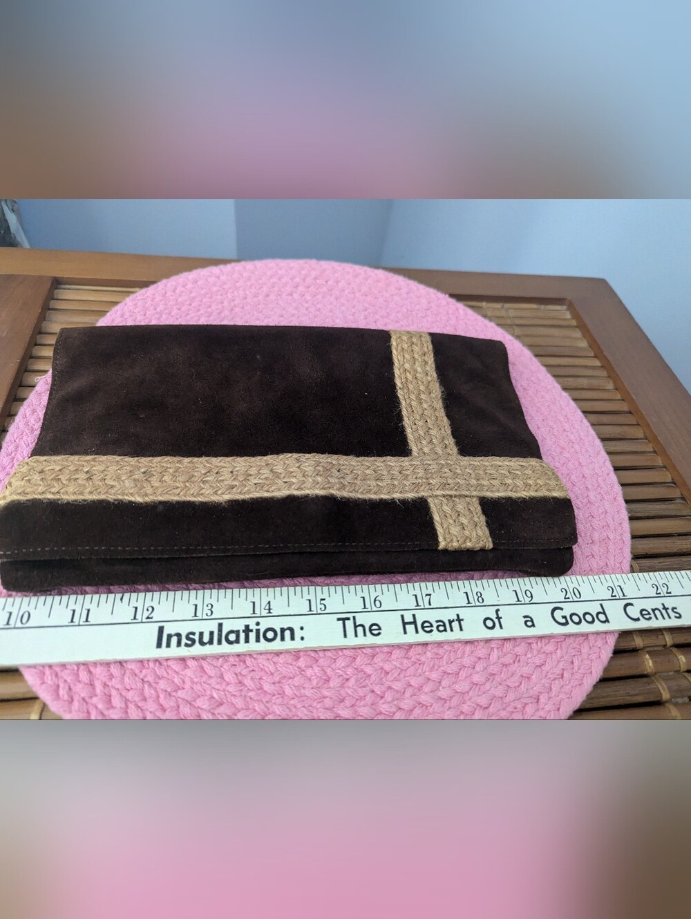 Suede Clutch